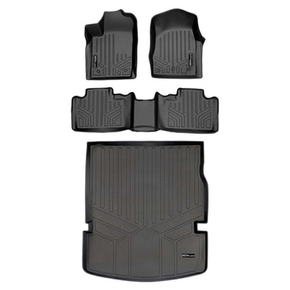 Smart Trim™ Floor Liners For 13-16 Durango with 1st Row Dual Floor Hooks & 2nd Row Bucket Seats