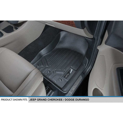 Smart Trim™ Floor Liners For 13-16 Durango with 1st Row Dual Floor Hooks & 2nd Row Bucket Seats