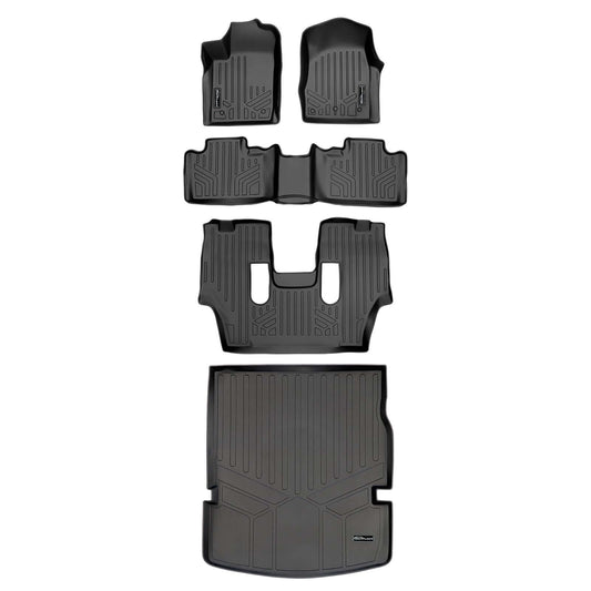 Smart Trim™ Floor Liners For 13-16 Durango with 1st Row Dual Floor Hooks & 2nd Row Bucket Seats