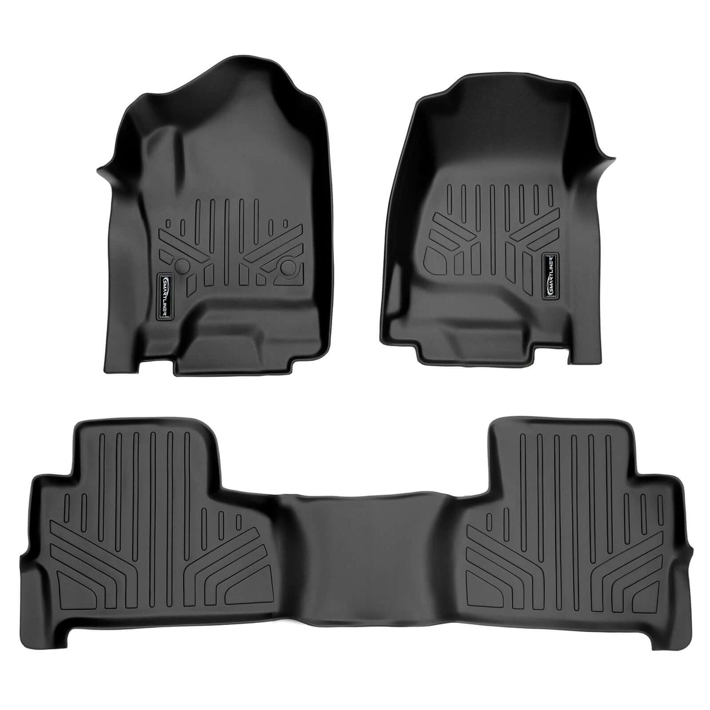 Smart Trim™ Floor Liners For 2015-2020 Chevrolet Tahoe / GMC Yukon (2nd Row Bucket)