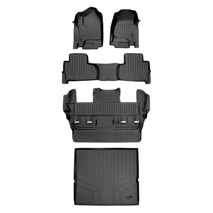 Smart Trim™ Floor Liners For 2015-2020 Chevrolet Tahoe / GMC Yukon (2nd Row Bucket)