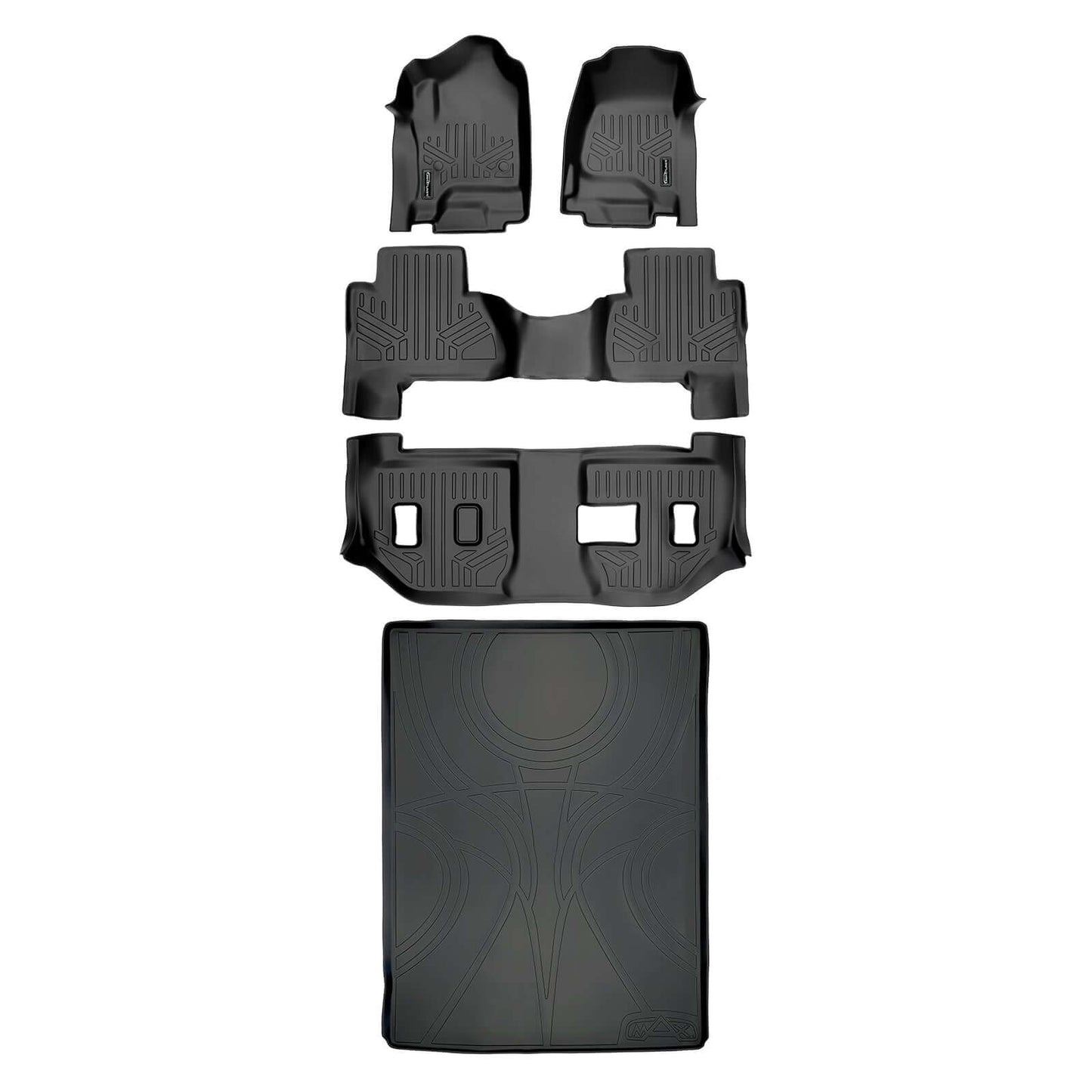 SMARTLINER Floor Liners for 2015-2020 Cadillac Escalade ESV (2nd Row Bench)