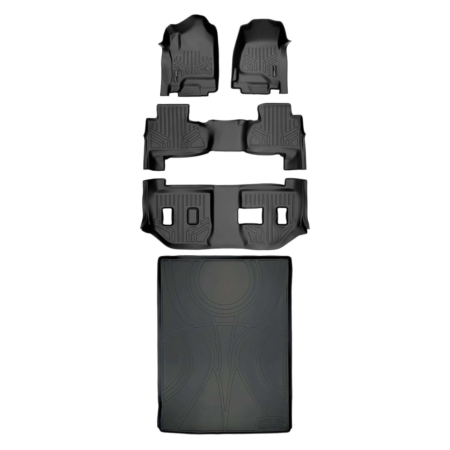 SMARTLINER Floor Liners for 2015-2020 Suburban / Yukon XL ((2nd Row Bench))