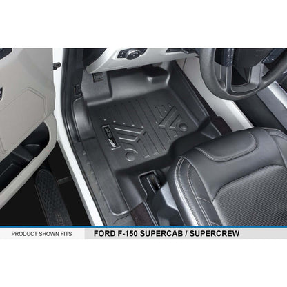 SMARTLINER Floor Liners for 2021-2025 Ford F-150 Hybrid SuperCrew Cab (1st Row Bucket)
