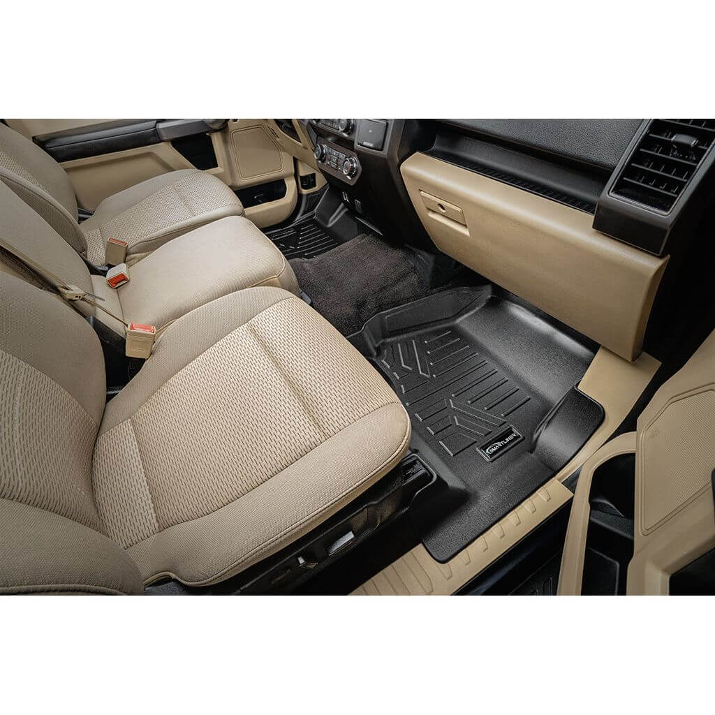 SmartCoverage™ Floor Liners For 2015-2026 Ford F-150 SuperCrew Cab (1st Row Bench) (No OTH and no 2nd Row Underseat Storage)