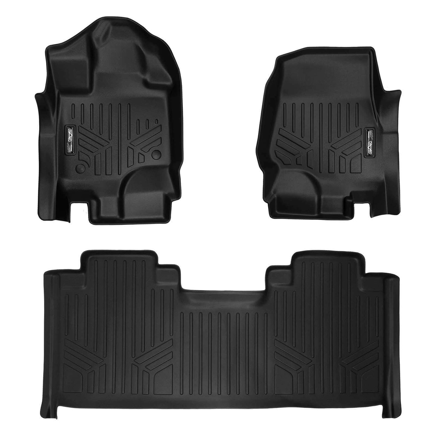 SMARTLINER Custom Fit Floor Liners For 2015-2025 Ford F-150 SuperCab with 1st Row Bucket Seats Carpeted Flooring