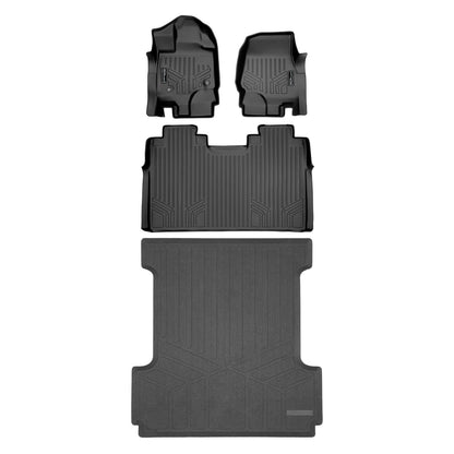 SmartCoverage™ Floor Liners For 2015-2026 Ford F-150 SuperCrew Cab (1st Row Bench) (No OTH and no 2nd Row Underseat Storage) Vinyl