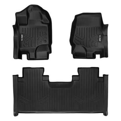 SMARTLINER Custom Fit Floor Liners For 2015-2026 Ford F-150 SuperCab with 1st Row Bench Seat with Vinyl Flooring
