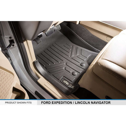 SMARTLINER Custom Fit Floor Liners For 2011-2017 Ford Expedition/Lincoln Navigator with 2nd Row Bench Seat or Console