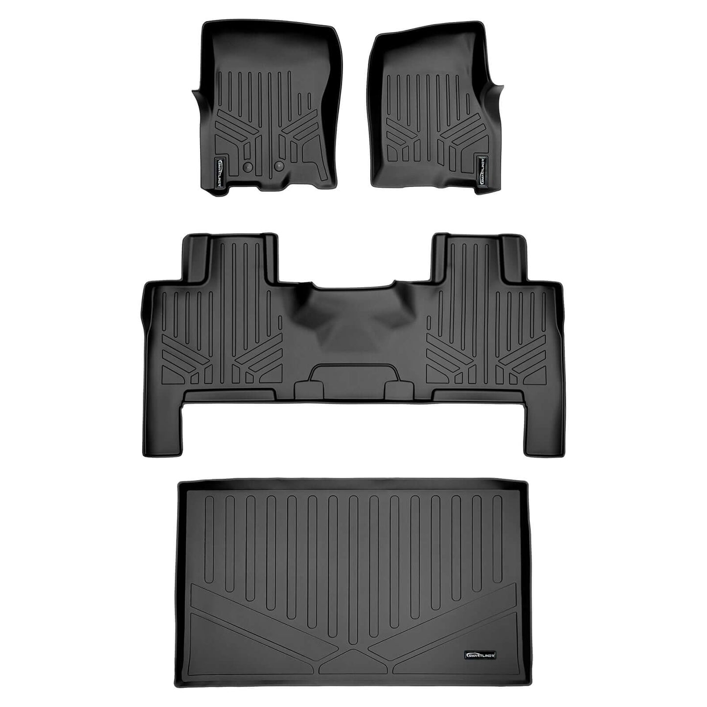 Smart Trim™ Floor Liners For 2011 - 2017 Ford Expedition EL/Lincoln Navigator ((2nd Row Bench) or Console)