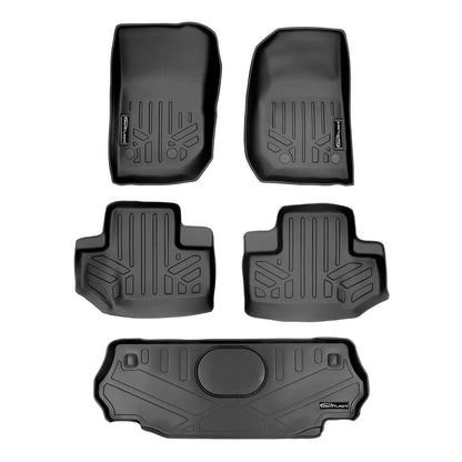 SMARTLINER Floor Liners for 2015-2018 Jeep Wrangler 2 Door Model Only (JK Old Body Style Only)