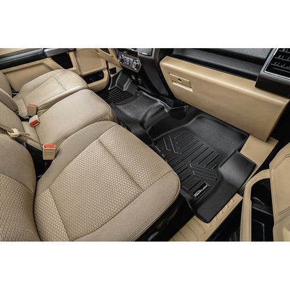 SmartCoverage™ Floor Liners For 2015-2026 Ford F-150 SuperCrew Cab (1st Row Bench) No 2nd Row Underseat Storage (Vinyl)