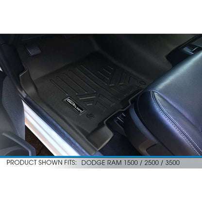 Smart Trim™ Floor Liners For 2012-2022 Ram 1500/2500/3500 Crew (4 Full Size Doors) (1st Row Bench)