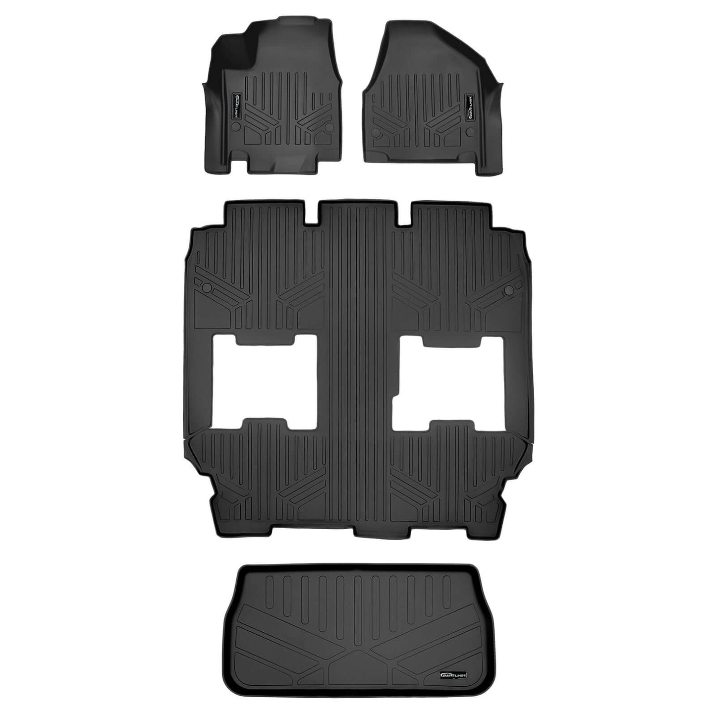 Smart Trim™ Floor Liners For 2017-2025 Chrysler Pacifica Hybrid