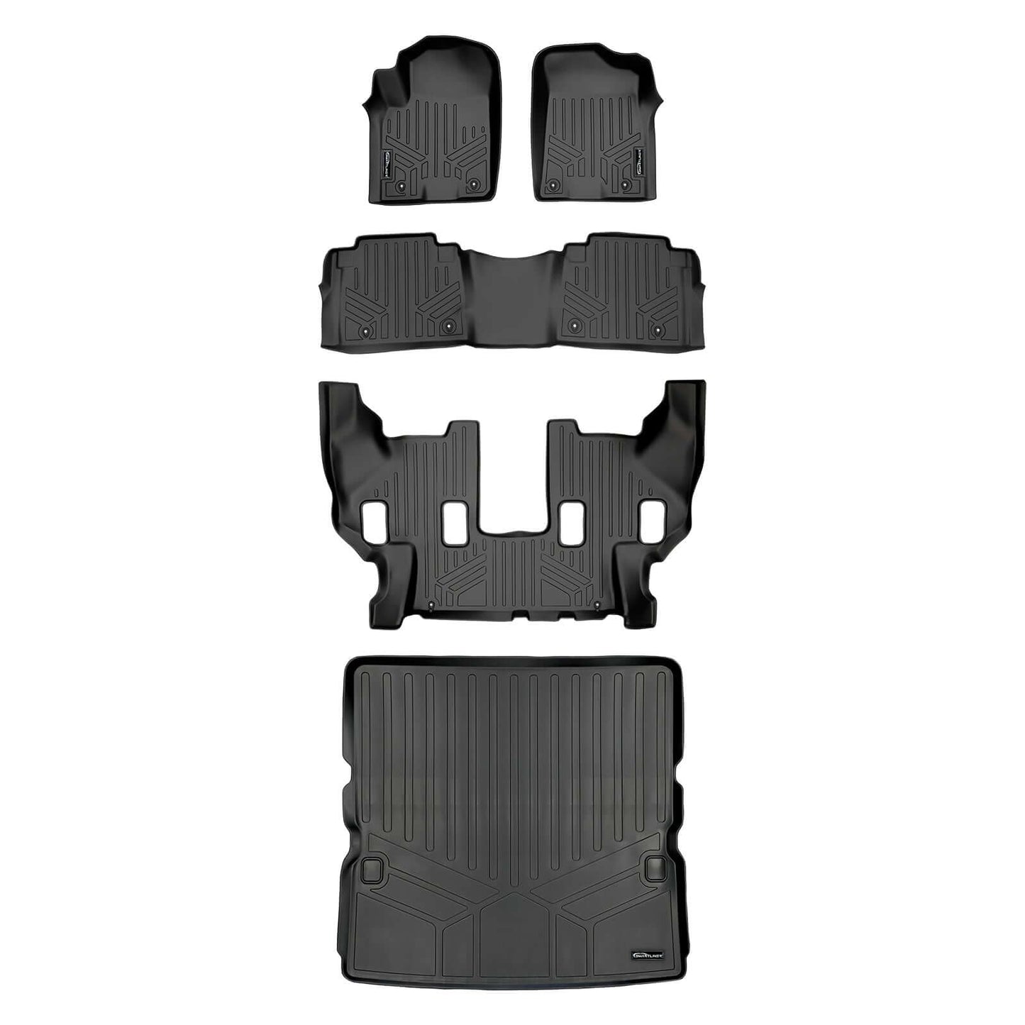 SMARTLINER Custom Fit Floor Liners For 17-18 Armada / 11-13 Infiniti QX56 / 2014-2018 QX80