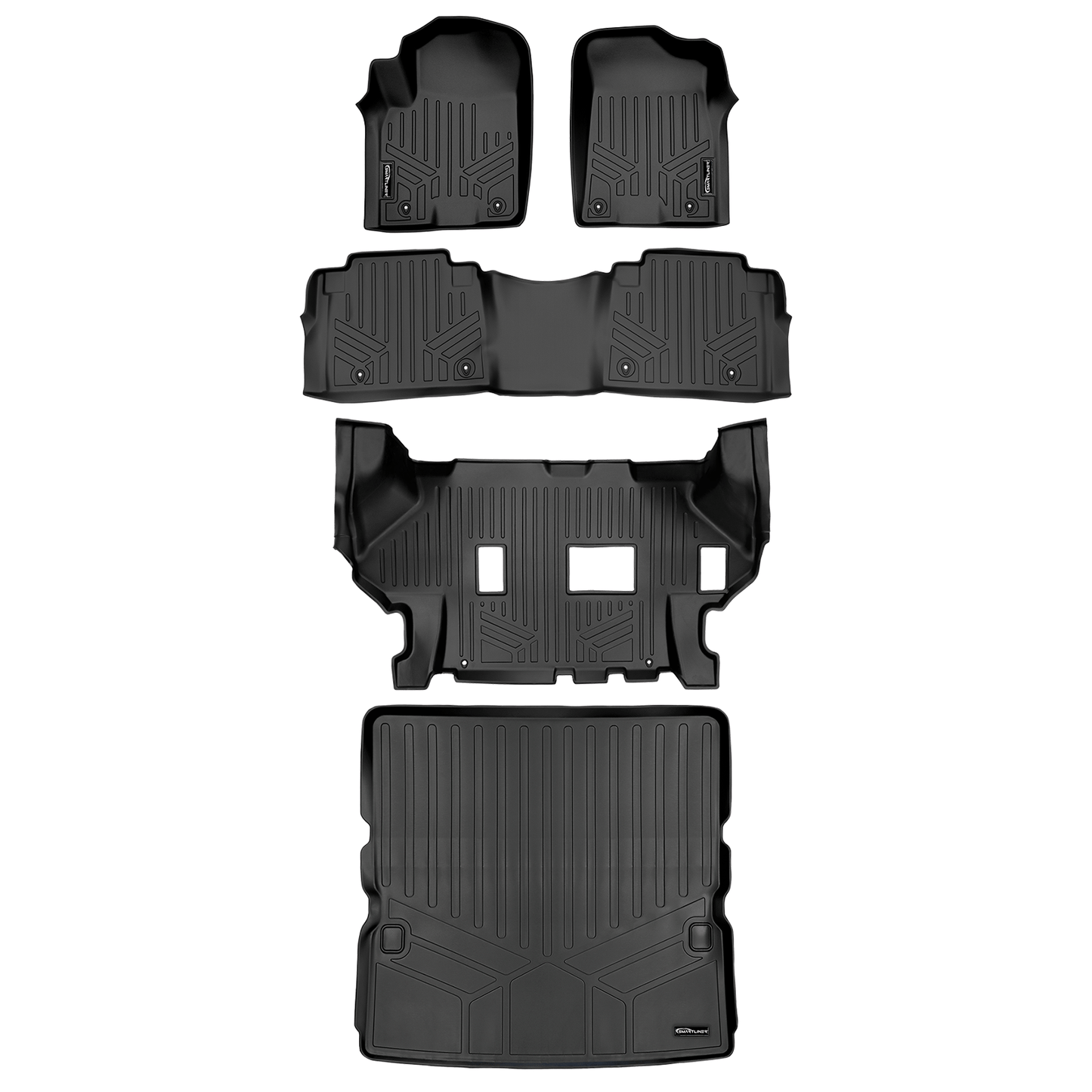 SMARTLINER Custom Fit Floor Liners For 17 18 Armada/11 13 Infiniti QX56/2014 2018 QX80
