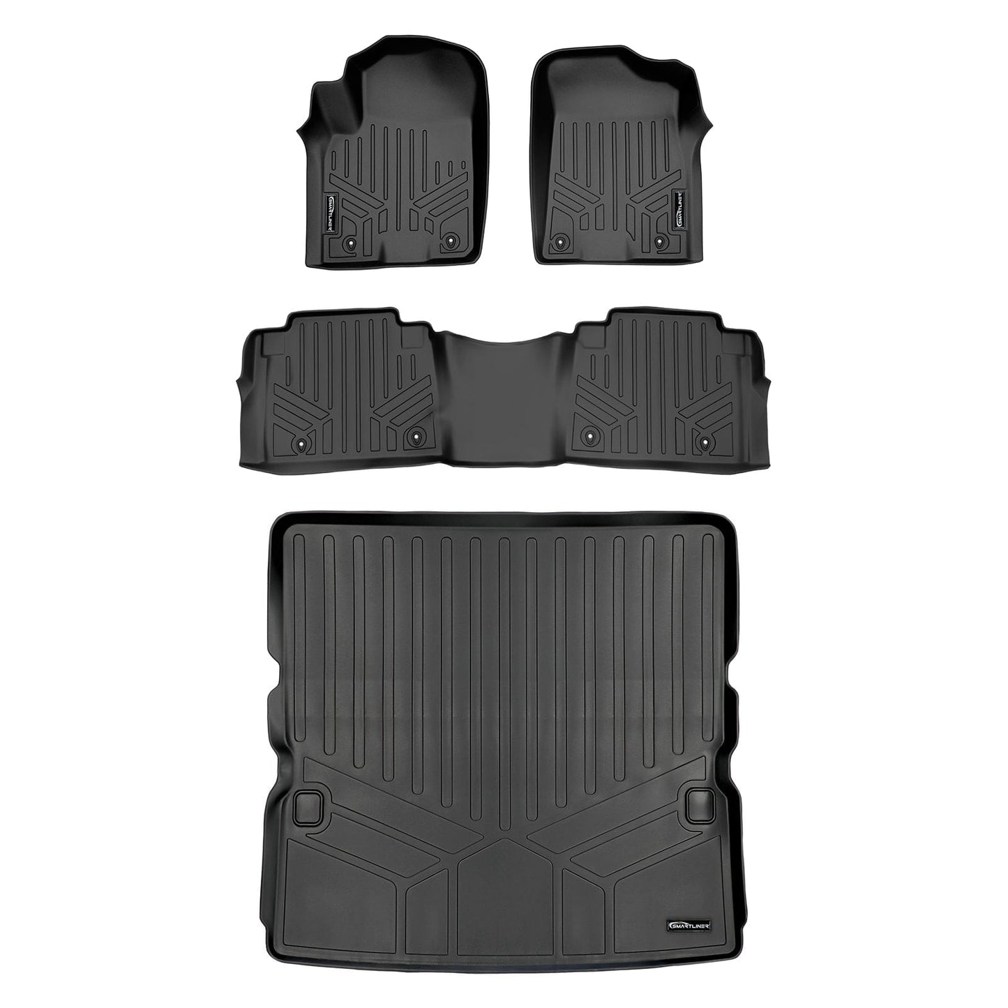 SMARTLINER Custom Fit Floor Liners For 17-18 Armada / 11-13 Infiniti QX56 / 2014-2018 QX80