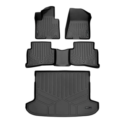 SMARTLINER Floor Liners for Black for 2019-2021 Hyundai Tucson (With hook retention)