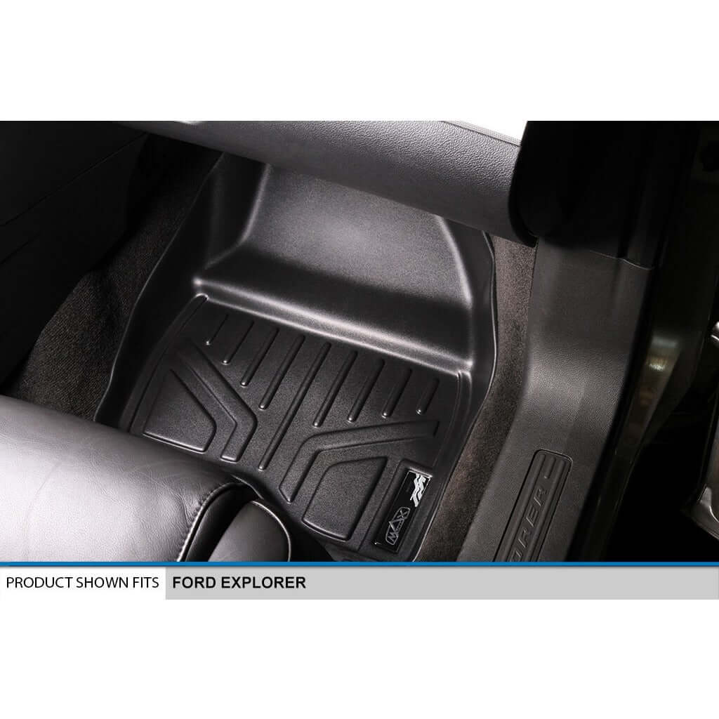 SMARTLINER Floor Liners for 2017-2019 Ford Explorer (with 2nd Row Center Console)