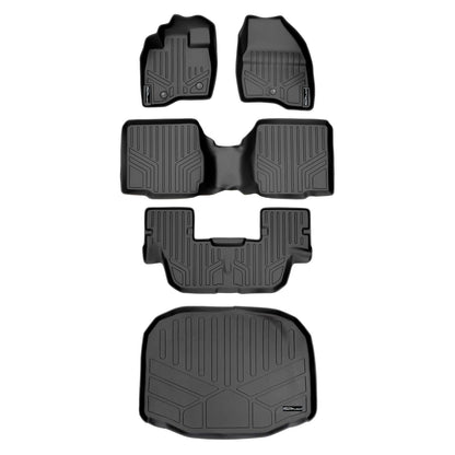 SMARTLINER Floor Liners for 2017-2019 Ford Explorer (with 2nd Row Center Console)