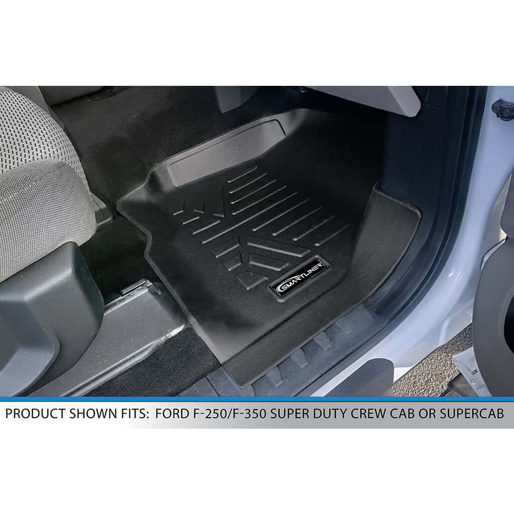 SMARTLINER Floor Liners for 2017-2026 Ford F-250/F-350 Super Duty Crew Cab (1st Row Bucket)