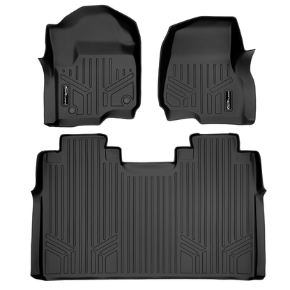 SMARTLINER Floor Liners for 2017-2026 Ford F-250/F-350 Super Duty Crew Cab (1st Row Bench) and No UnderSeat Storage