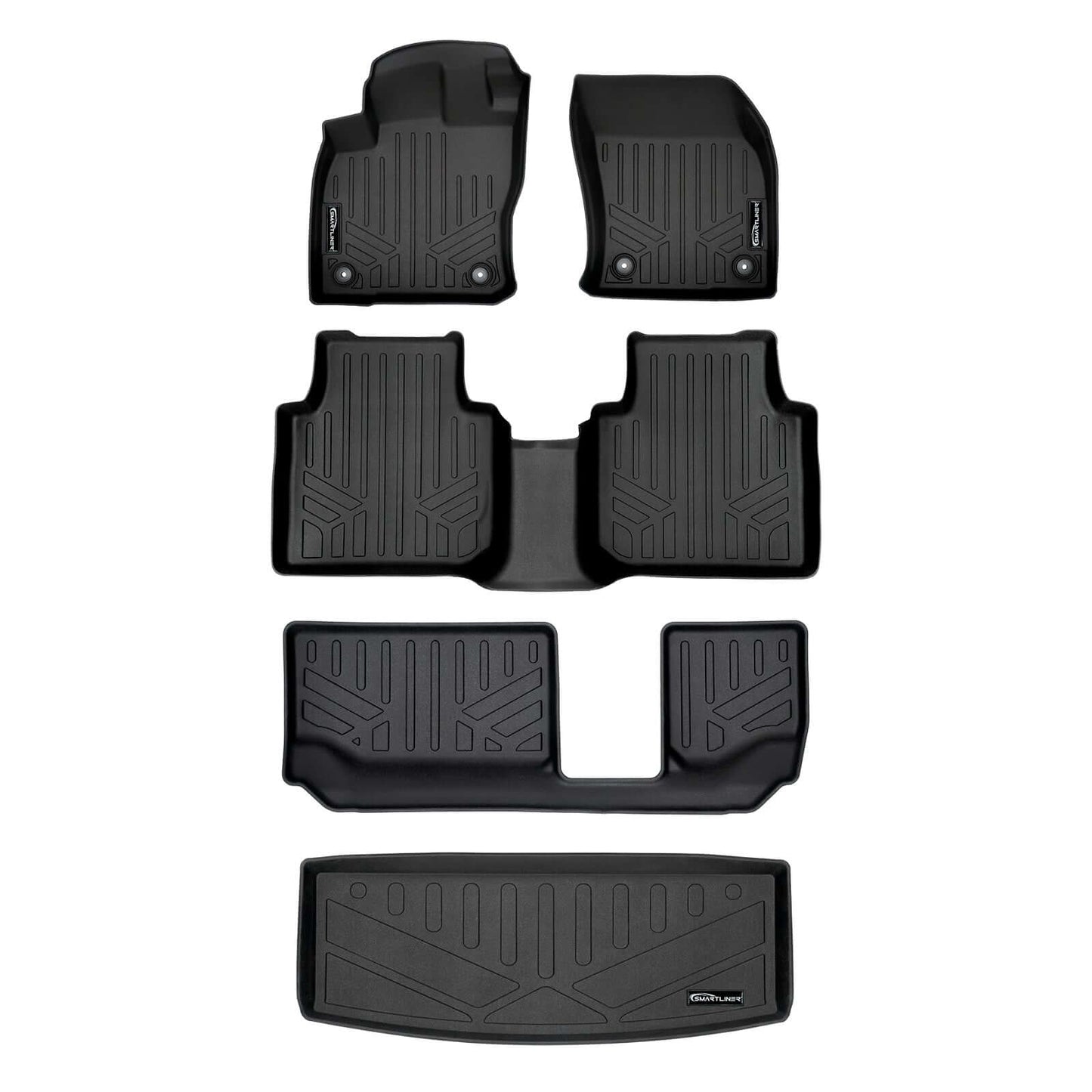 SMARTLINER Floor Liners for 2018-2024 Volkswagen Tiguan (7 Passenger)