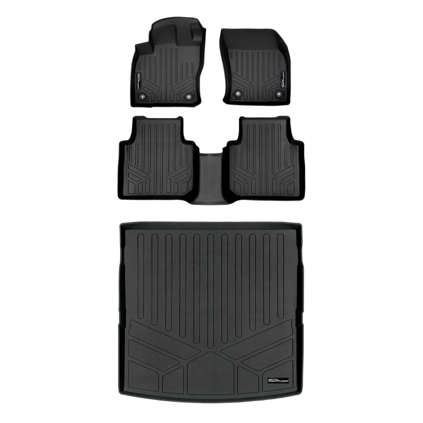 SMARTLINER Floor Liners for 2018-2024 Volkswagen Tiguan (7 Passenger)