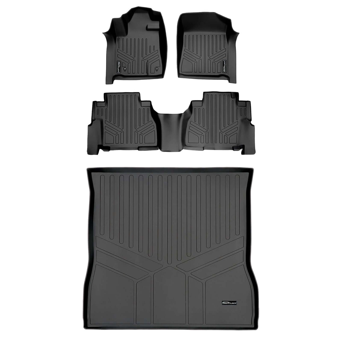 SMARTLINER Custom Fit Floor Liners For 2008-2011 Toyota Sequoia (with Bench Seat)