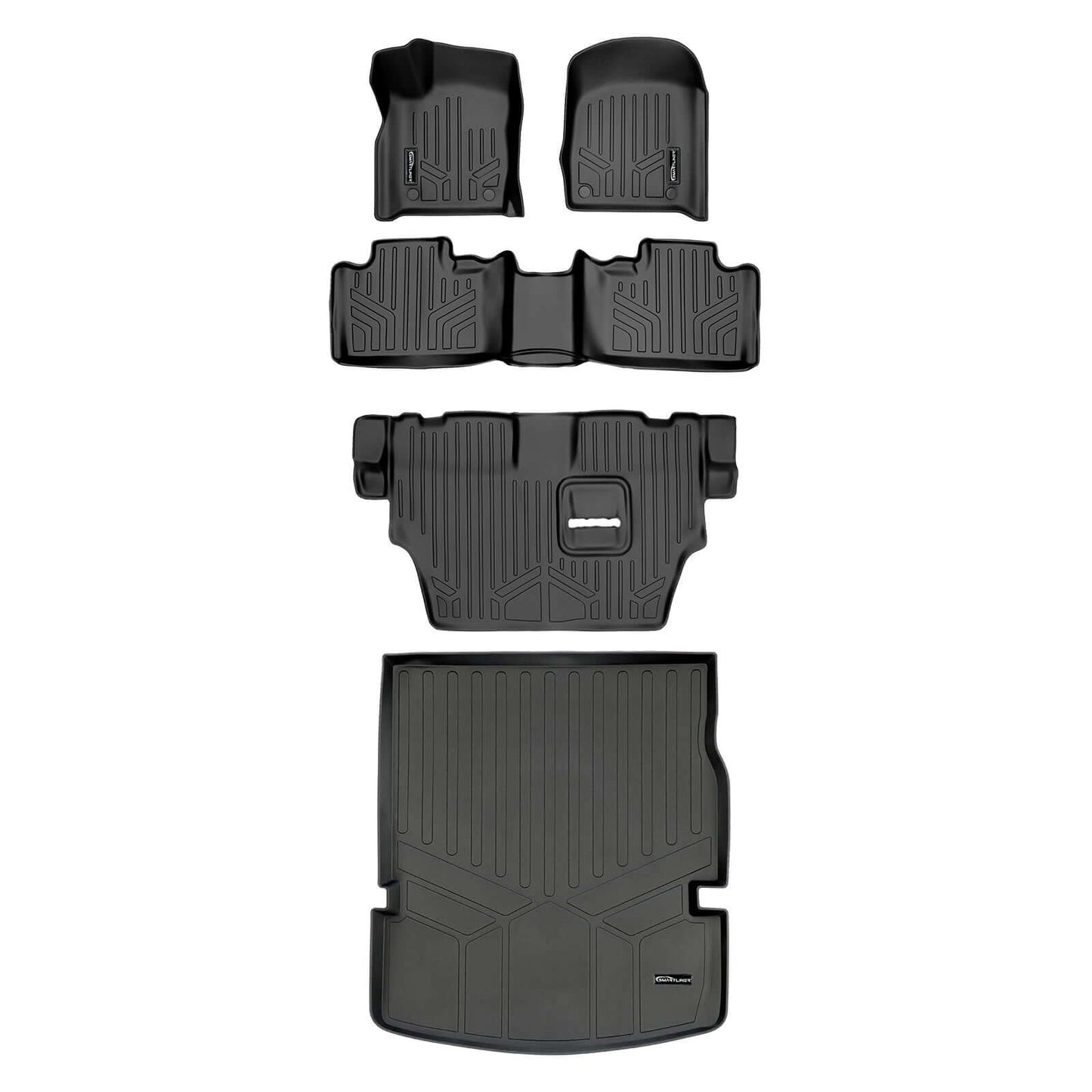 Smart Trim™ Floor Liners For 2016-2025 Dodge Durango ((2nd Row Bench))