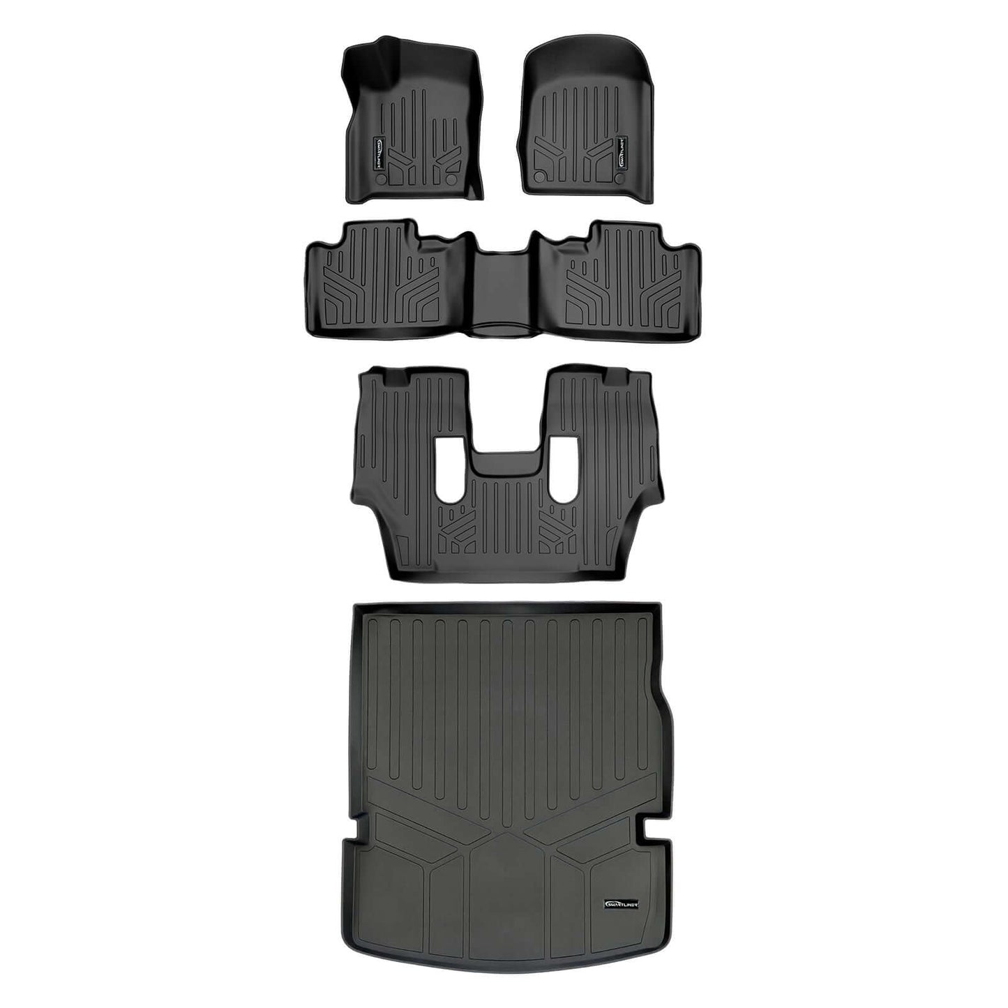 Smart Trim™ Floor Liners For 2016-2025 Dodge Durango ((2nd Row Bucket))