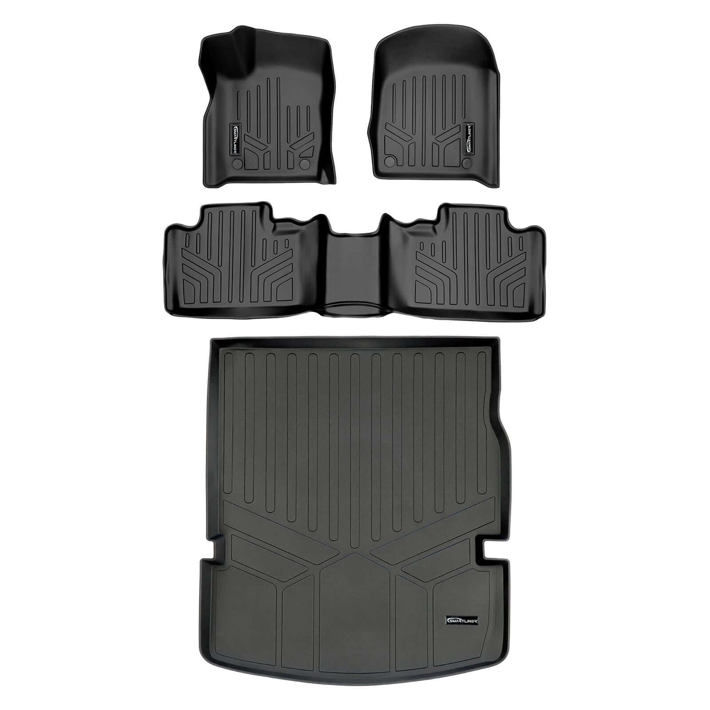 Smart Trim™ Floor Liners For 2016-2025 Dodge Durango ((2nd Row Bucket))
