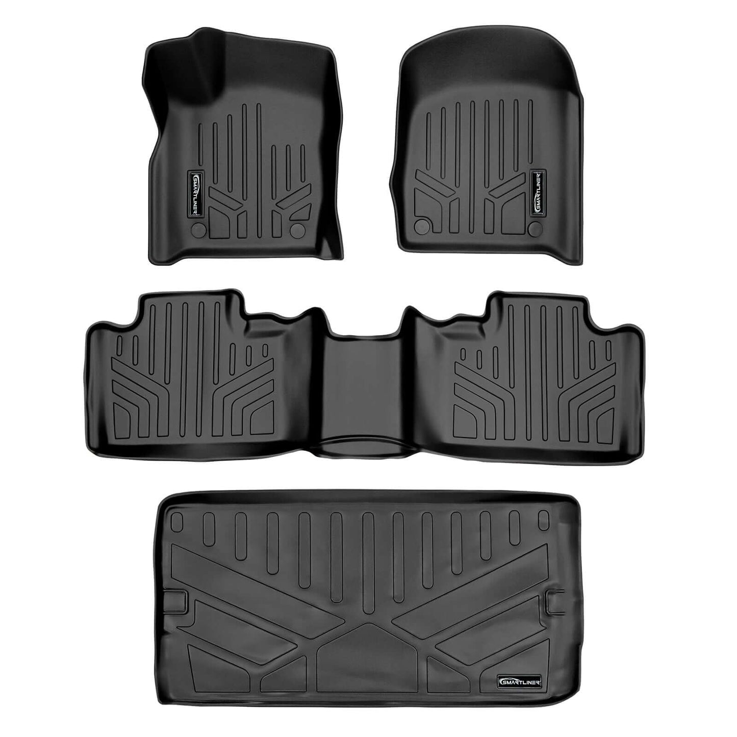 Smart Trim™ Floor Liners For 2016-2025 Dodge Durango ((2nd Row Bench))
