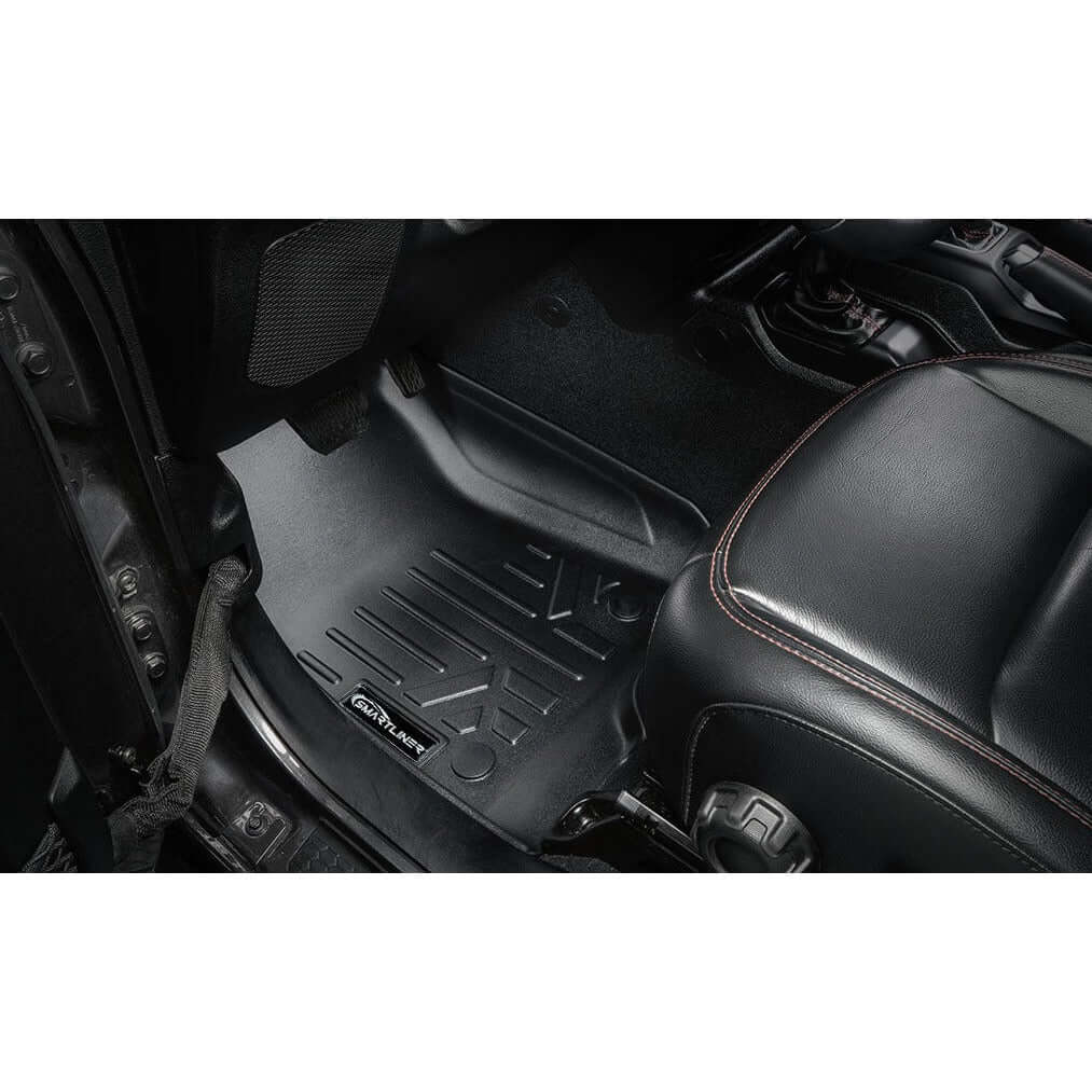 SMARTLINER Floor Liners for 2021-2025 Jeep Wrangler 4xe (With Trail-Rail system)