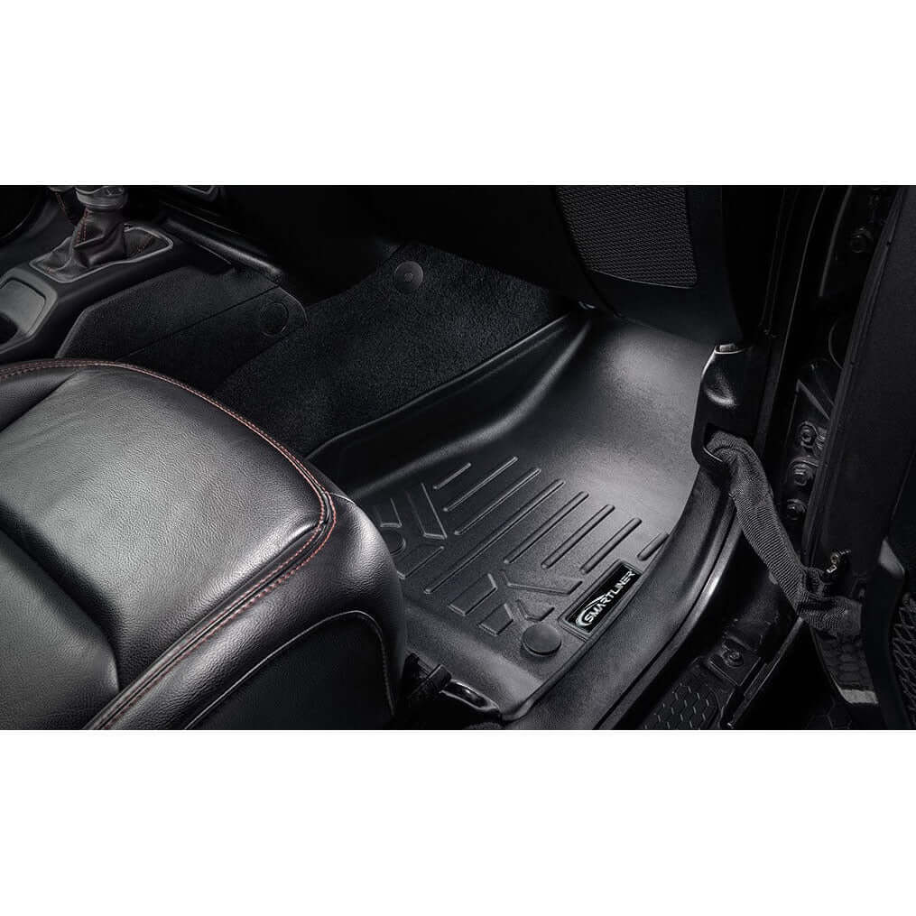 SMARTLINER Floor Liners for 2021-2025 Jeep Wrangler 4xe (With Trail-Rail system)
