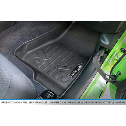 SmartCoverage™ Floor Liners For 2020-2026 Jeep Gladiator with Lockable Rear Underseat Storage