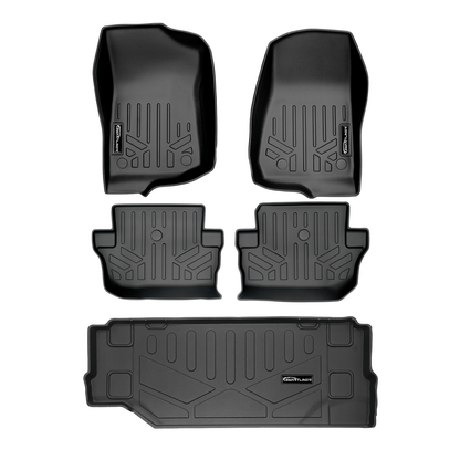 SMARTLINER Floor Liners for 2018-2025 Jeep Wrangler 2-Door (JL New Body Style - not JK)