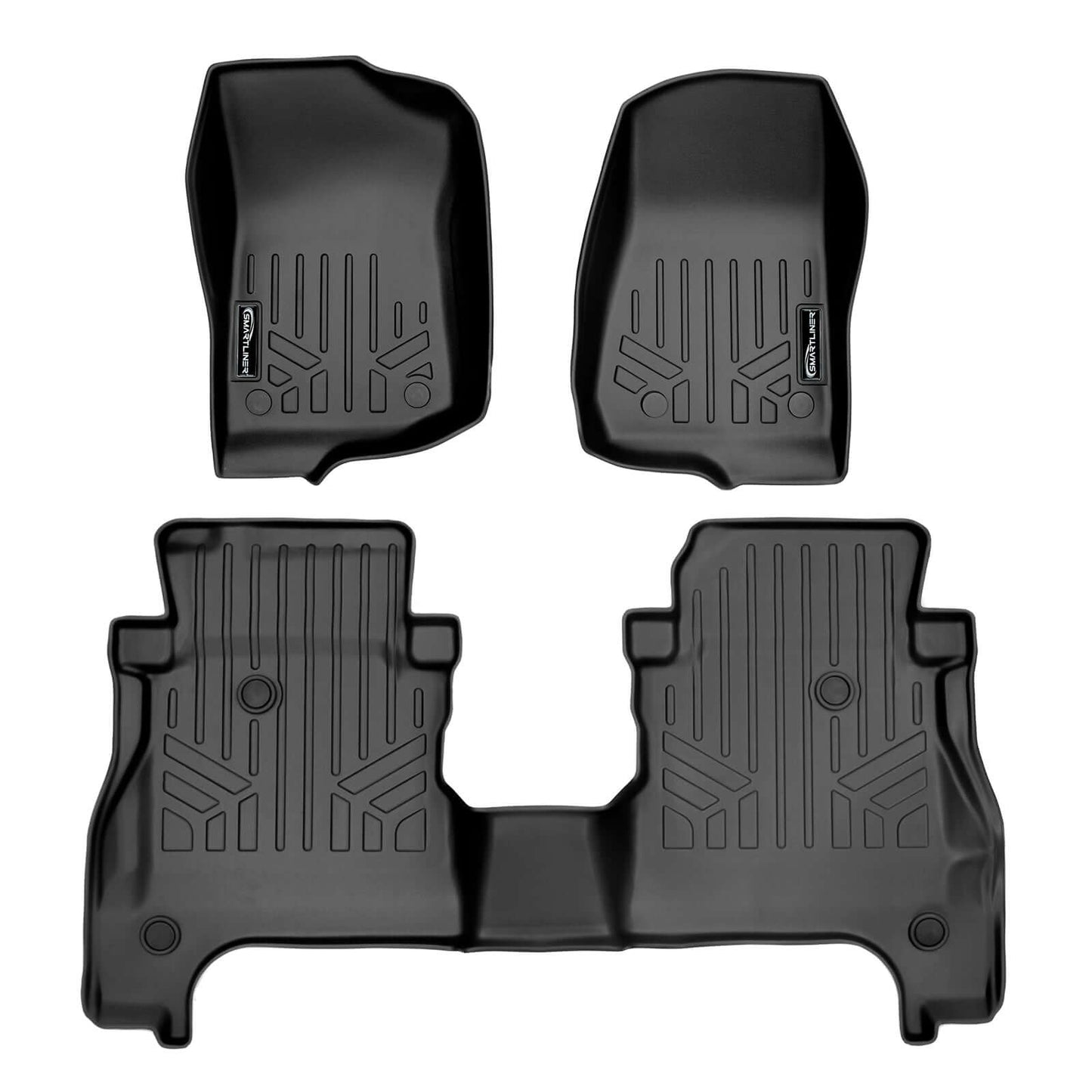 SmartCoverage™ Floor Liners For 2020-2026 Jeep Gladiator with Lockable Rear Underseat Storage