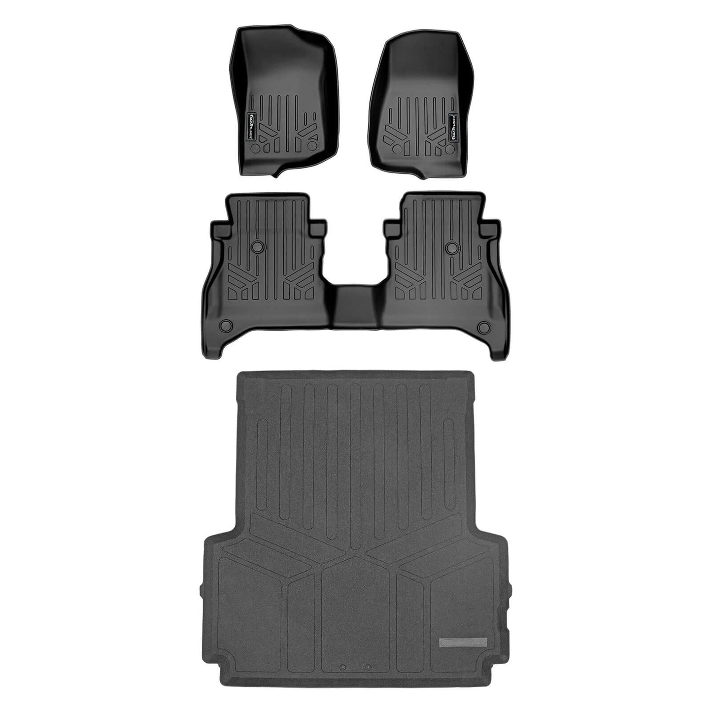SmartCoverage™ Floor Liners For 2020-2026 Jeep Gladiator with Non Lockable Rear Underseat Storage