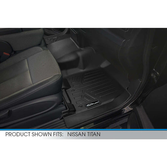 SMARTLINER Floor Liners for 2017-2024 Nissan Titan Crew Cab (1st Row Bench) With Under-Seat Storage