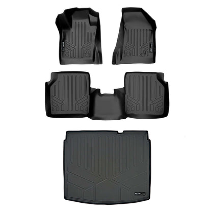 SMARTLINER Custom Fit Floor Liners For 2017-2026 Jeep Compass with Dual Driver Side Floor Hooks (New Body Style)