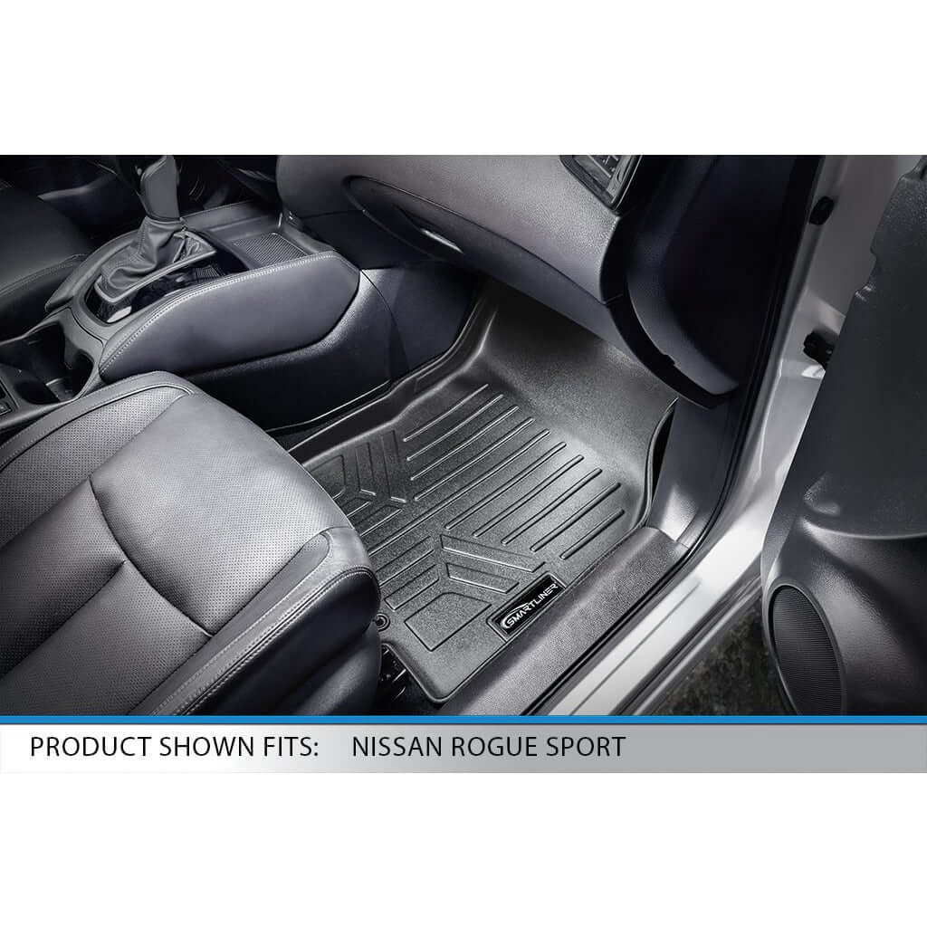 SMARTLINER Floor Liners for 2017-2024 Nissan Rogue Sport - Factory Cargo Tray in Highest Position (No S Models)