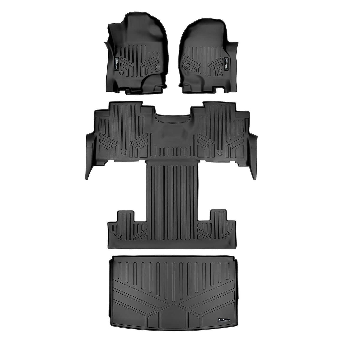 Smart Trim™ Floor Liners For 2018-2024 Lincoln Navigator 2nd Row Bucket Seats (Only Max or L)