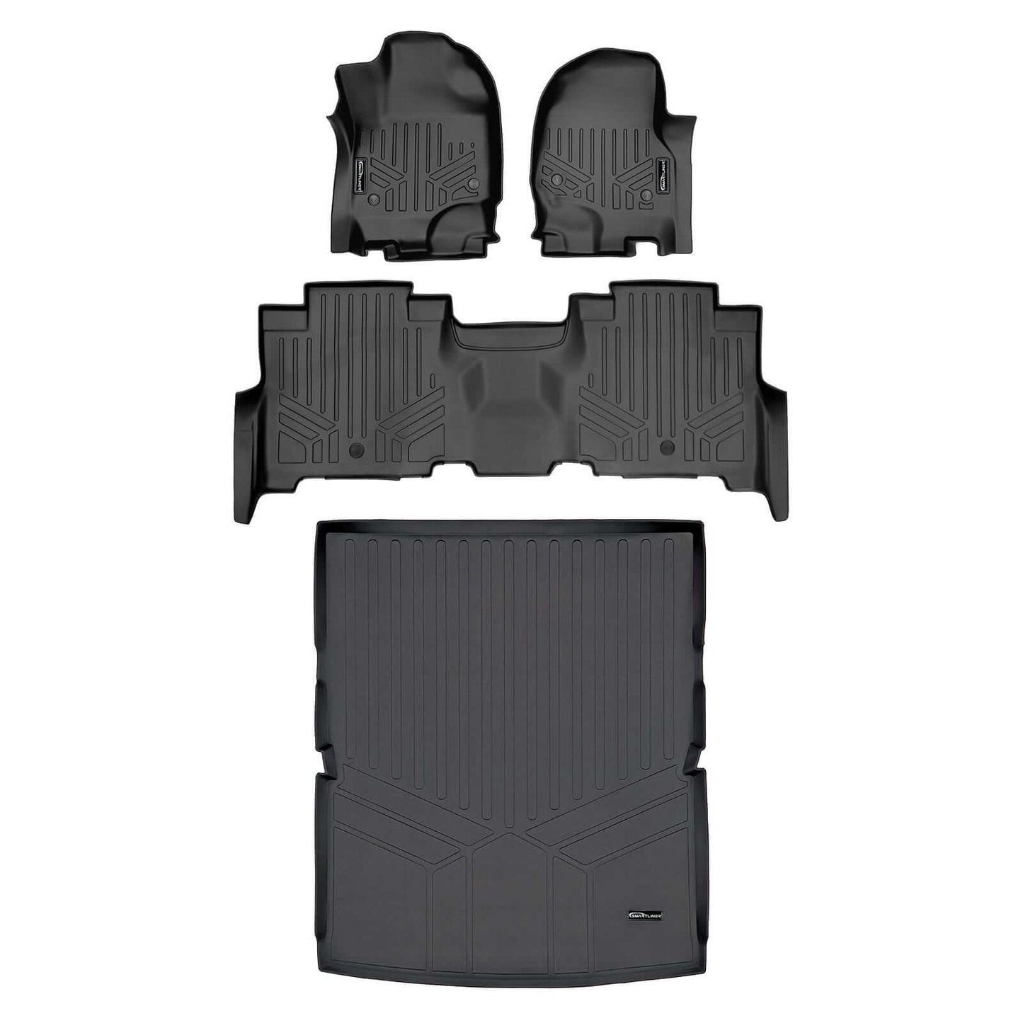SMARTLINER Floor Liners for 2018-2024 Ford Expedition Max/Lincoln Navigator L ((2nd Row Bench))