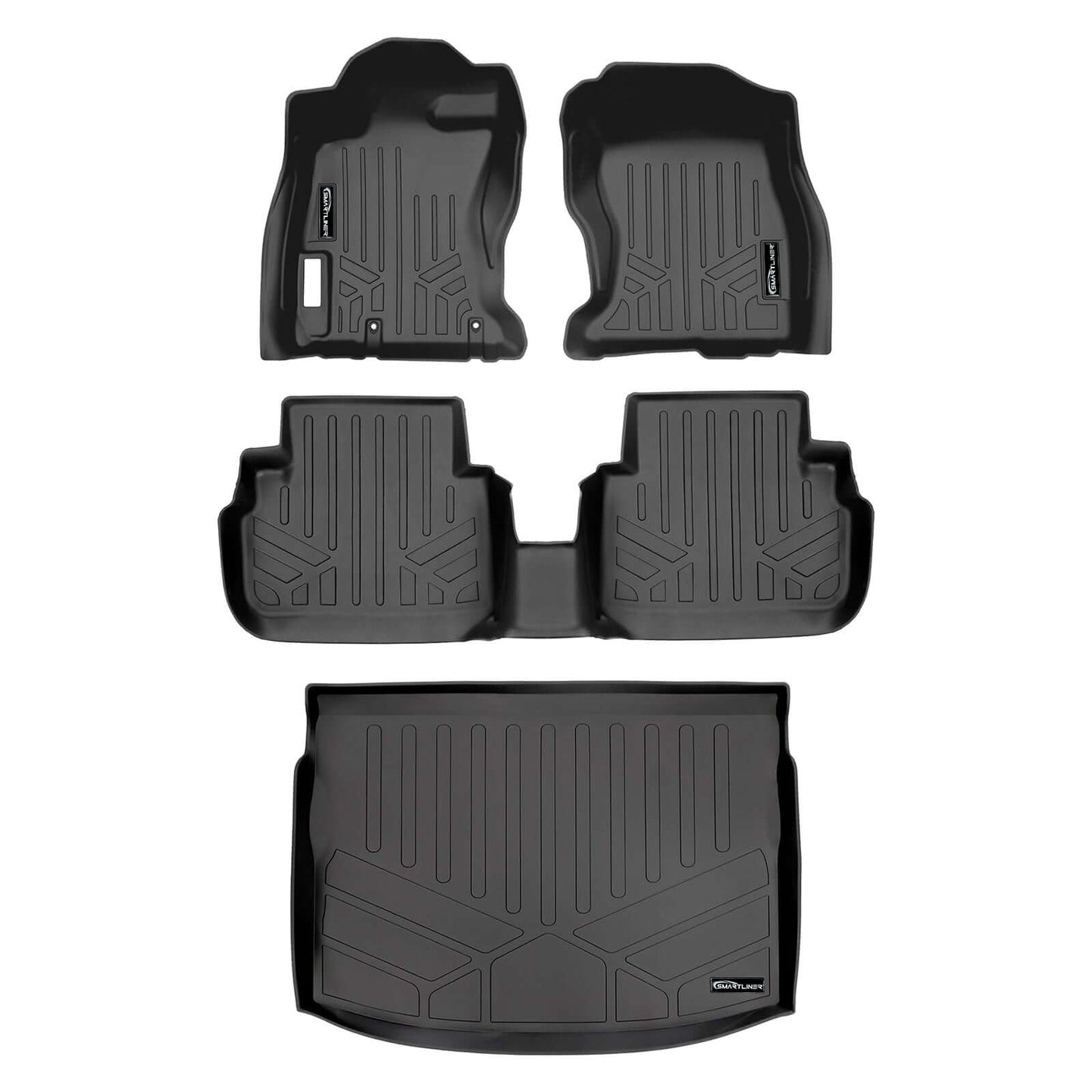 SMARTLINER Floor Liners for 2018-2023 Subaru Impreza Hatchback (No Sedan) and Crosstrek All Models