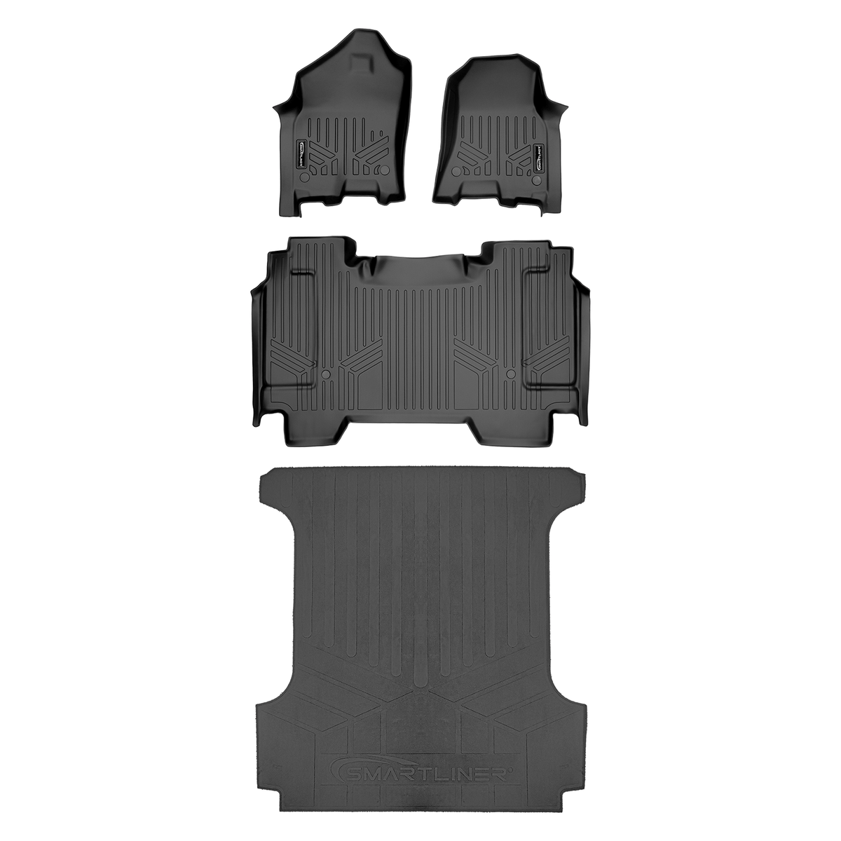 SmartCoverage™ Floor Liners For 2019-2024 Ram 1500 Crew Cab without Rear Underseat Storage Box
