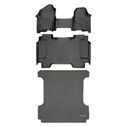 SmartCoverage™ Floor Liners For 2019-2024 Ram 1500 Crew Cab with First Row Bench Seat