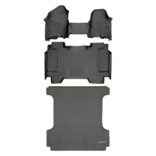SmartCoverage™ Floor Liners For 2019-2024 Ram 1500 Crew Cab with First Row Bench Seat