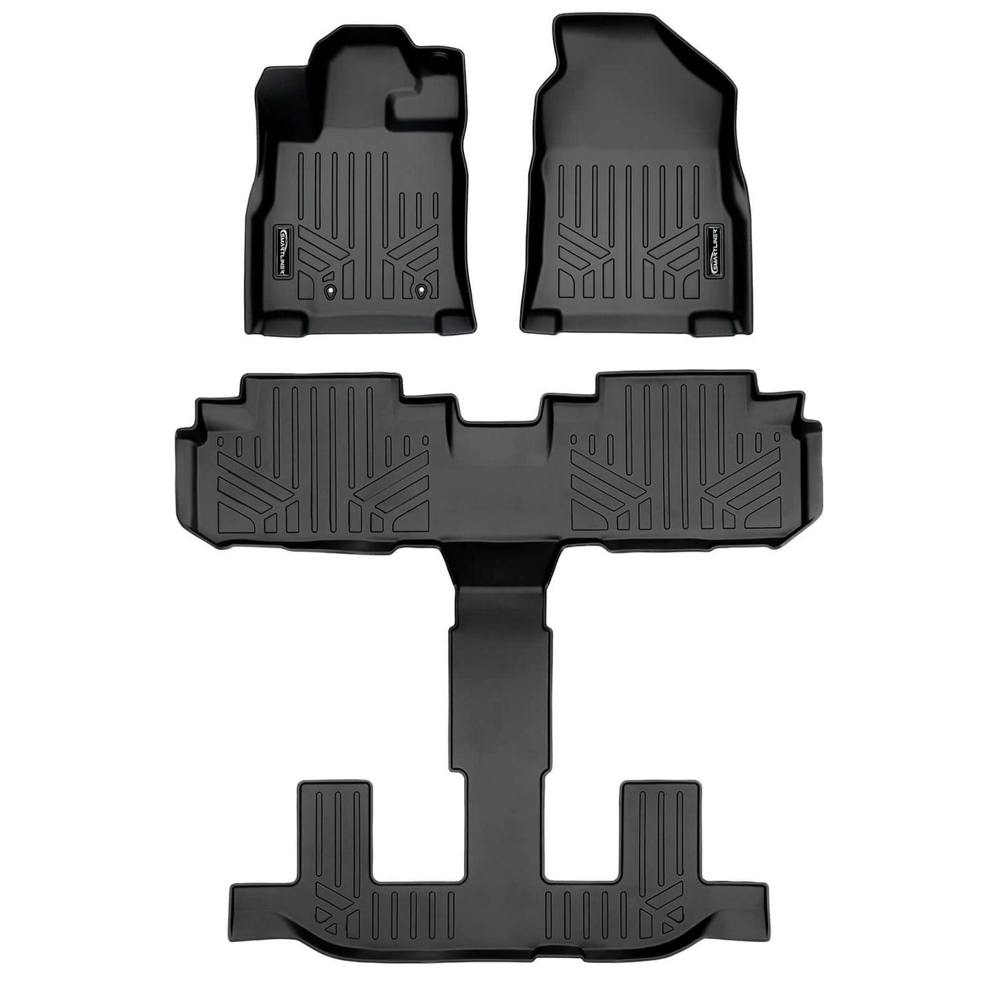 Smart Trim™ Floor Liners For 2019-2026 Subaru Ascent (2nd Row Bucket) and No Subwoofer in the Cargo Area