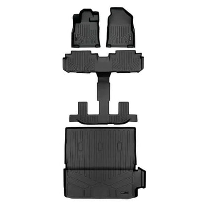 Smart Trim™ Floor Liners For 2019-2026 Subaru Ascent (2nd Row Bucket) and No Subwoofer in the Cargo Area